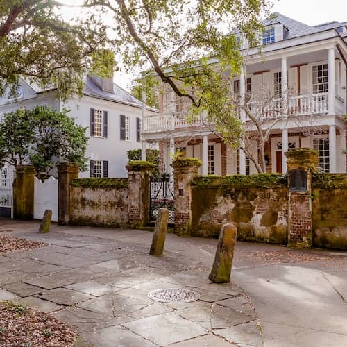Historic homes in Charleston, South Carolina.