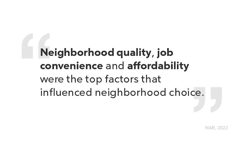 Home Buying Neighborhood Choice