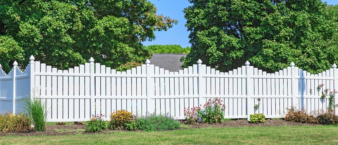 White Vinyl Fence