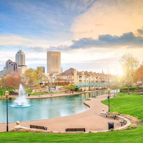 Central Canal in Indianapolis, Indiana.