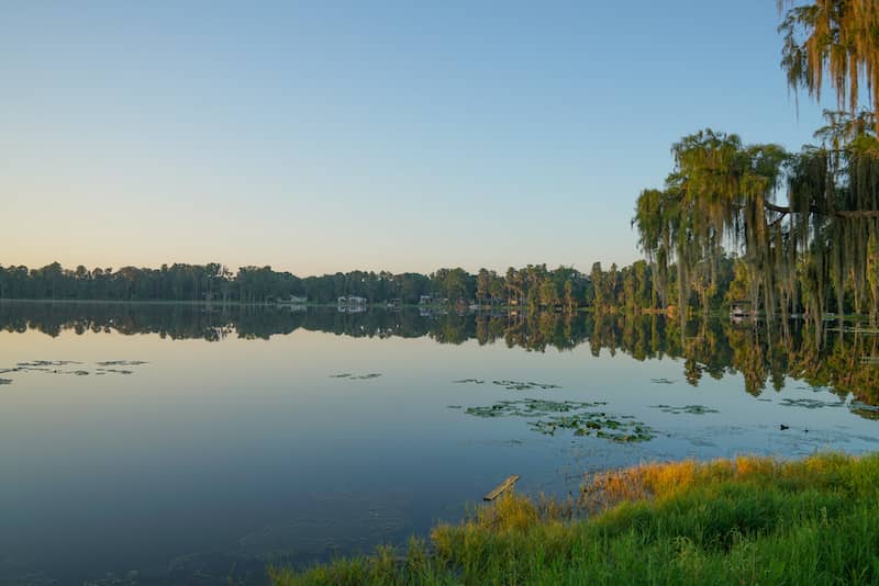 RHB Assets From IGX: Lutz, Florida lake surrounded by lush greenery.