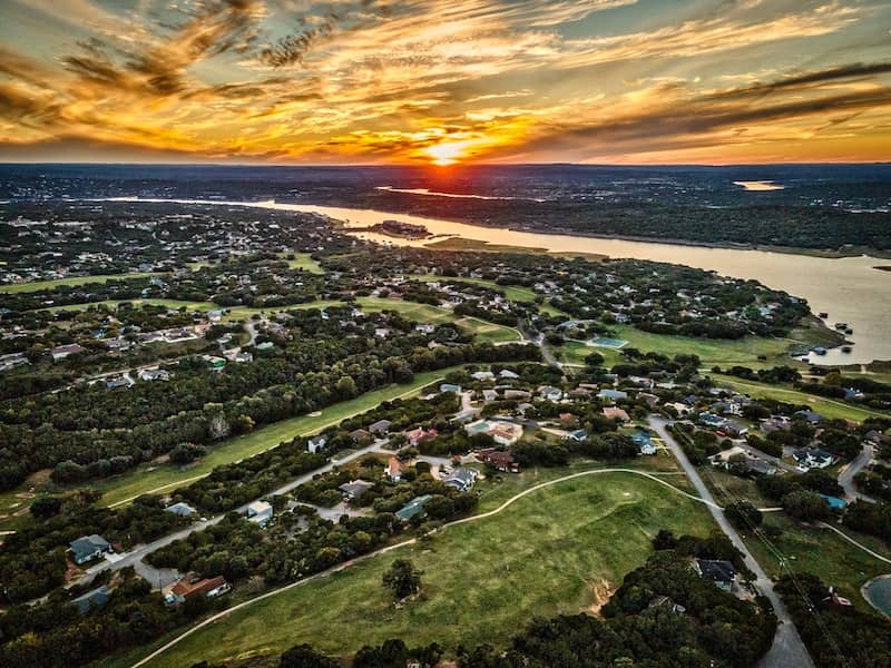 RHB Assets From IGX: Lake and sunset in Lago Vista Texas