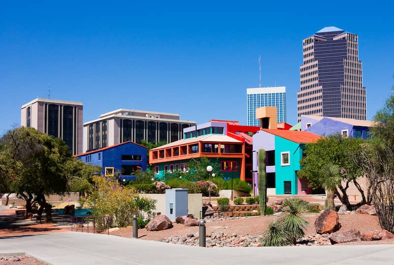 RHB Assets From IGX: A panoramic view of Tucson, Arizona, showcasing its desert landscape.