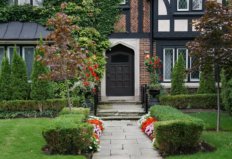 Tudor style front door 