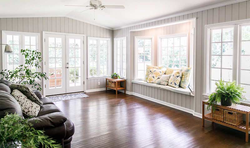 Comfort and Style: Hemp Floor Cushions, Bench, Window Mudroom