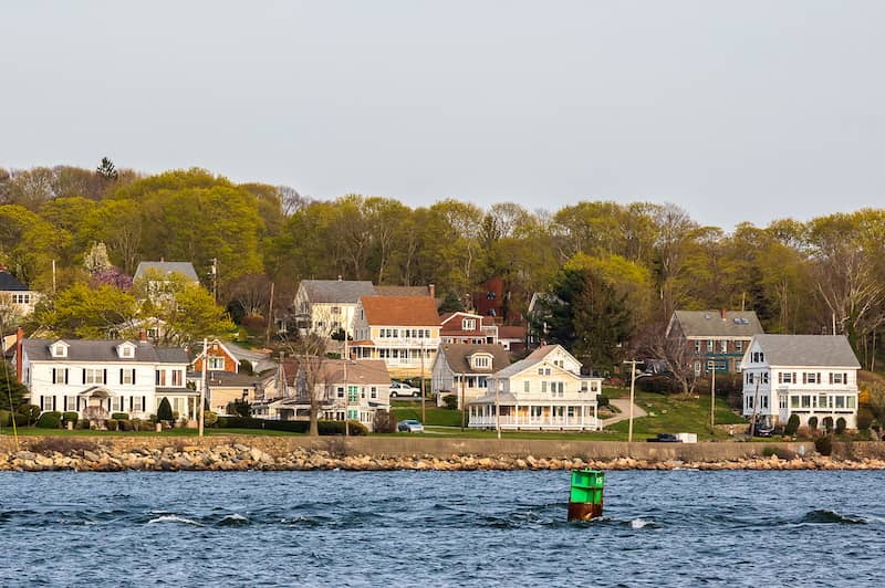 Tiverton, Rhode Island coastline.