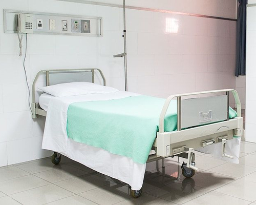Image of empty an hospital room