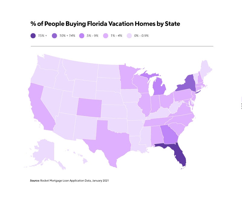 RHB Assets From IGX: Map showing home buyer locations by state