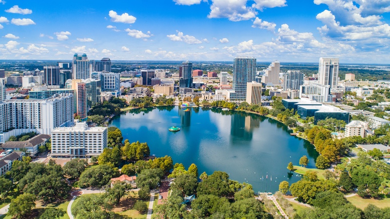 Orlando, Florida skyline.