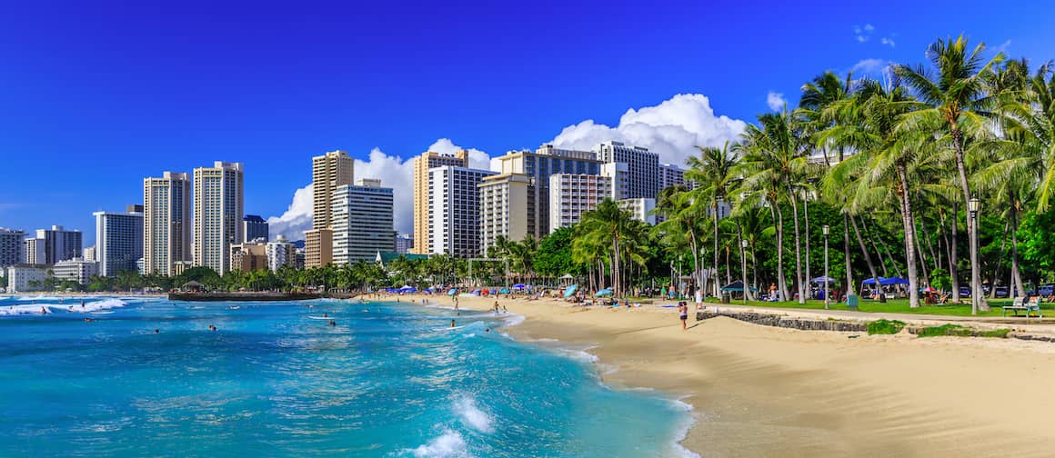 RHB Assets From IGX: Coastline of Honolulu Hawaii