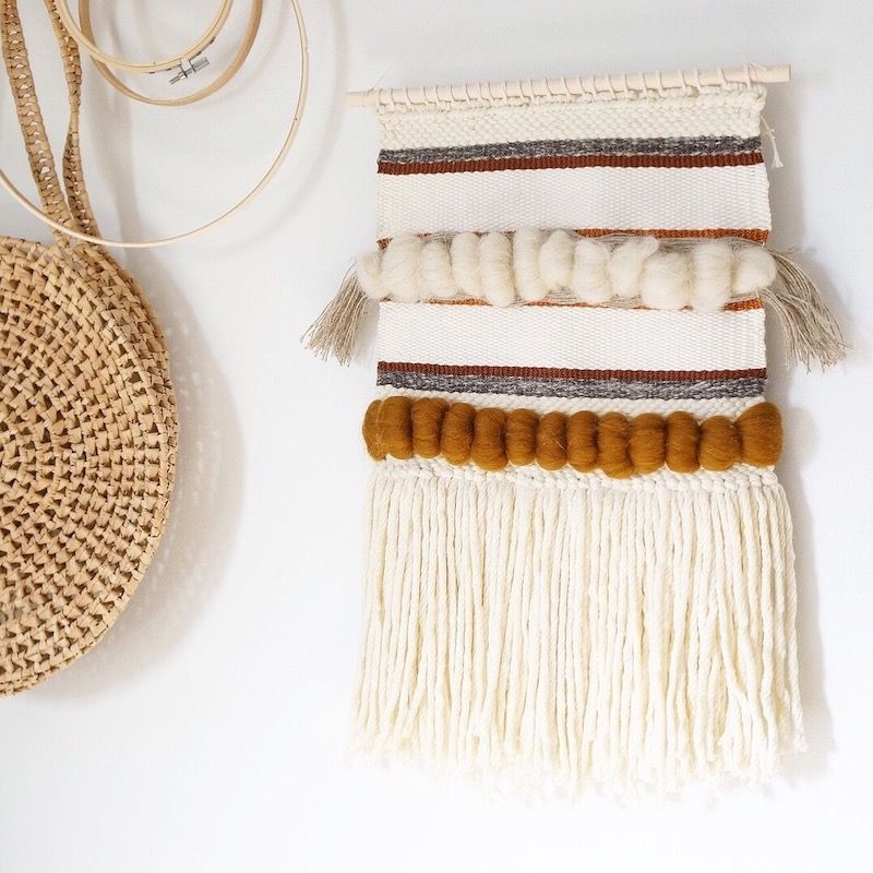 RHB Assets From IGX: Handmade macrame wall hanging as a decorative bohemian interior element.