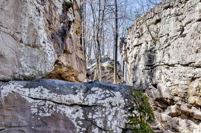 Boulders at Moss Rock Preserve in Hoover, Alabama