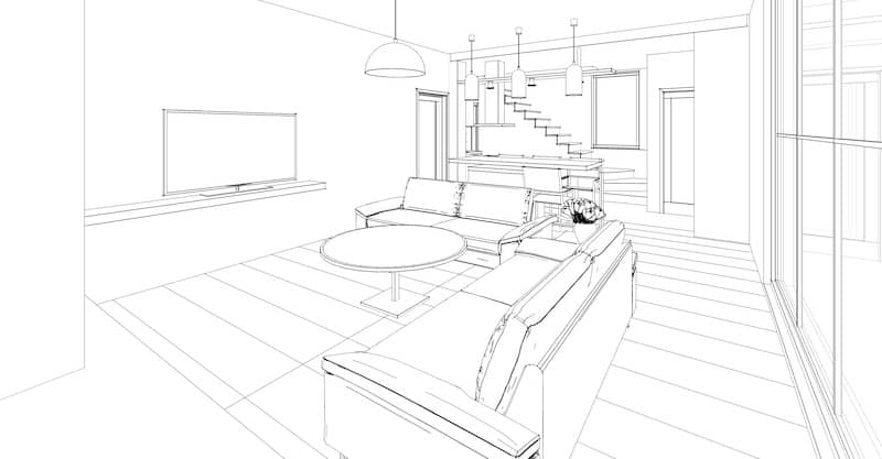 RHB Assets From IGX: Cozy living room with a drawing on the wall.