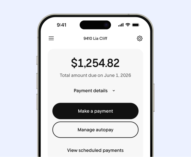A mobile phone showing the Rocket Mortgage mobile app in use.
