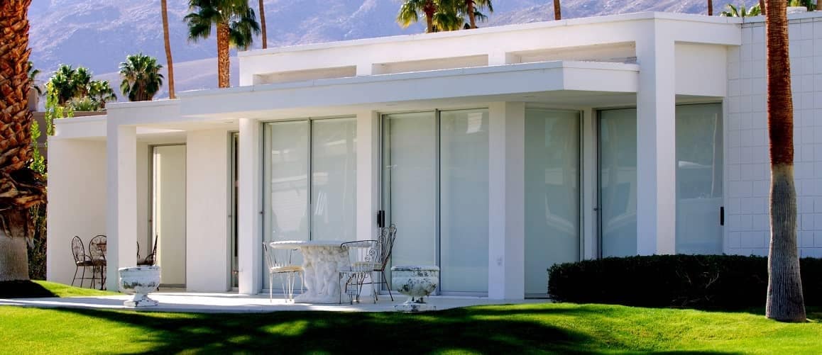 A beautiful home set in the desert landscape, showcasing a unique residential setting.