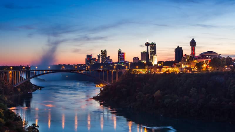 Skyline of Buffalo, New York.