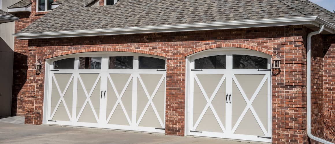 RHB Assets From IGX: A brick carriage house garage.