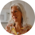 Small portrait of an older woman smiling