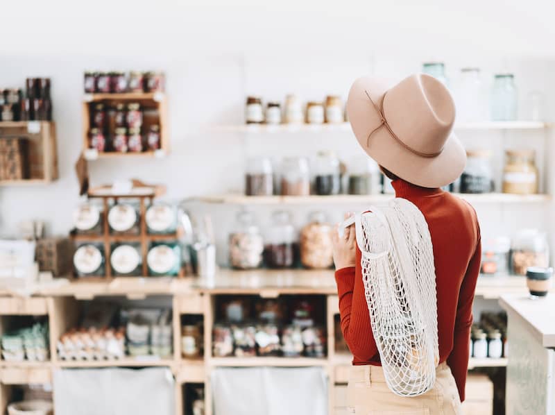 RHB Assets From IGX: Young woman in a zero waste shop