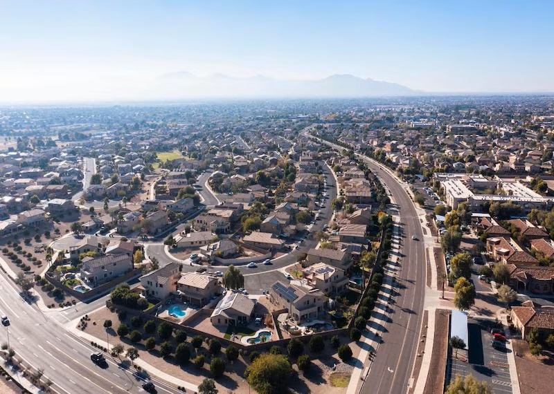 Aerial view of Surprise Arizona 