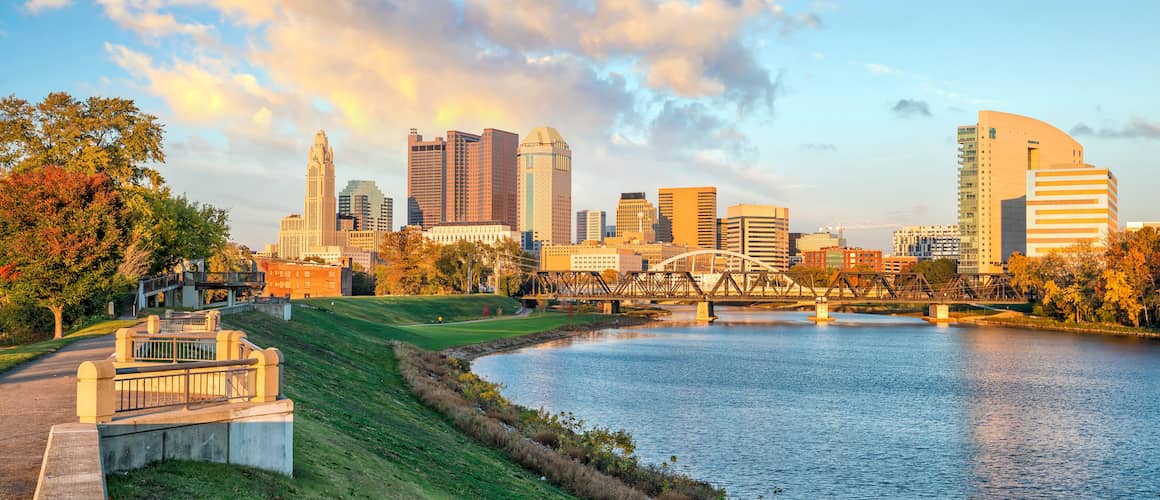 RHB Assets From IGX: Downtown Columbus, Ohio cityscape during daytime.