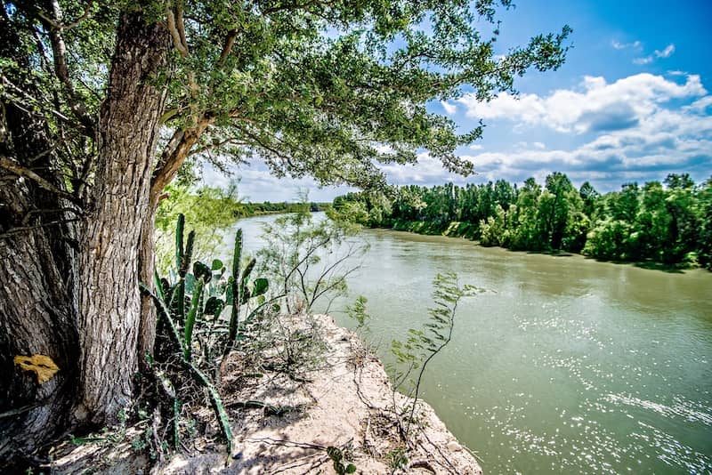 The Rio Grande River on a beautiful, sunny day.