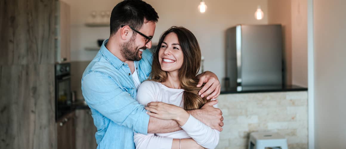 Happy Couple In New Home