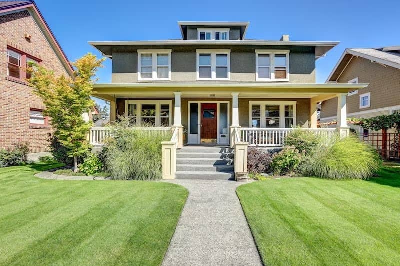 Classic Craftsman style home featuring covered porch.