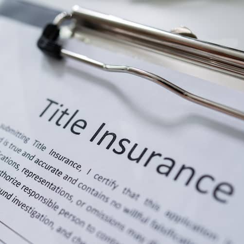 Title insurance concept, symbolizing security and protection in property ownership.