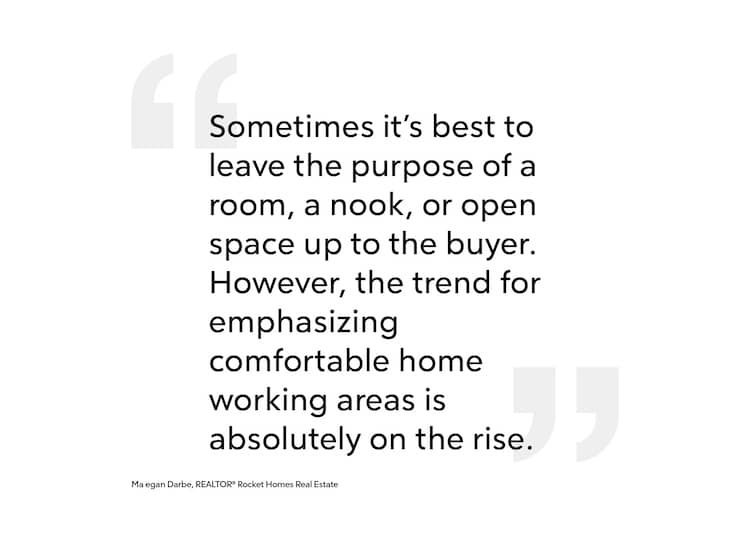 RHB Assets From IGX: A home office setup featuring a quote on the importance of work-life balance.