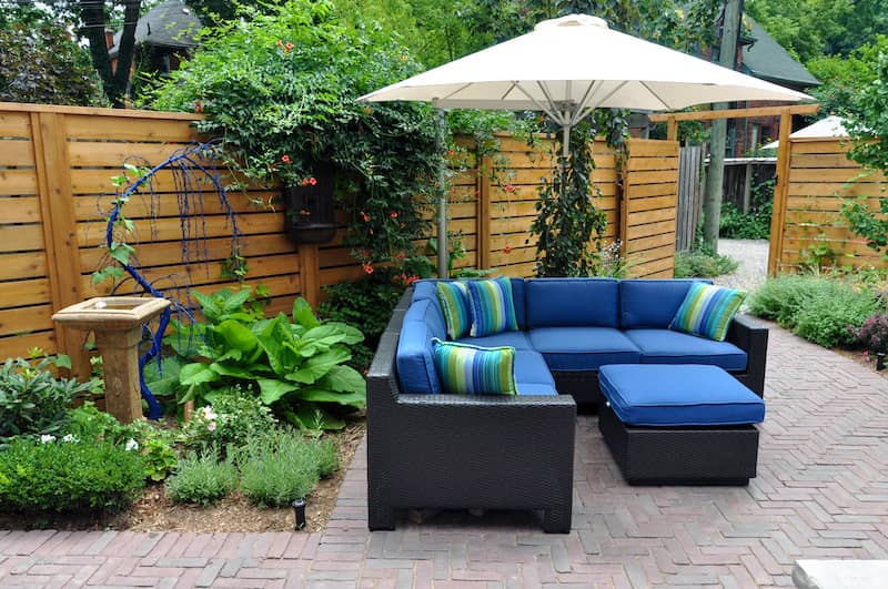 RHB Assets From IGX: Beautiful patio with fencing and outdoor furniture