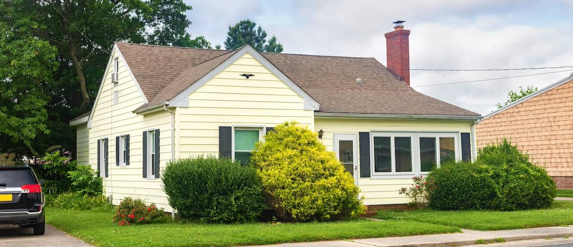 Small American House In A Seaside Village