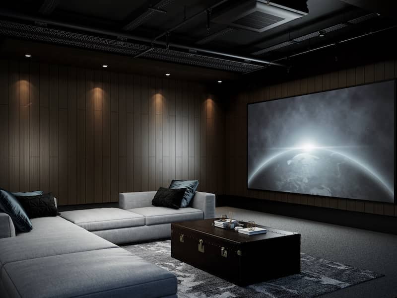 RHB Assets From IGX: Dark and modern home theater