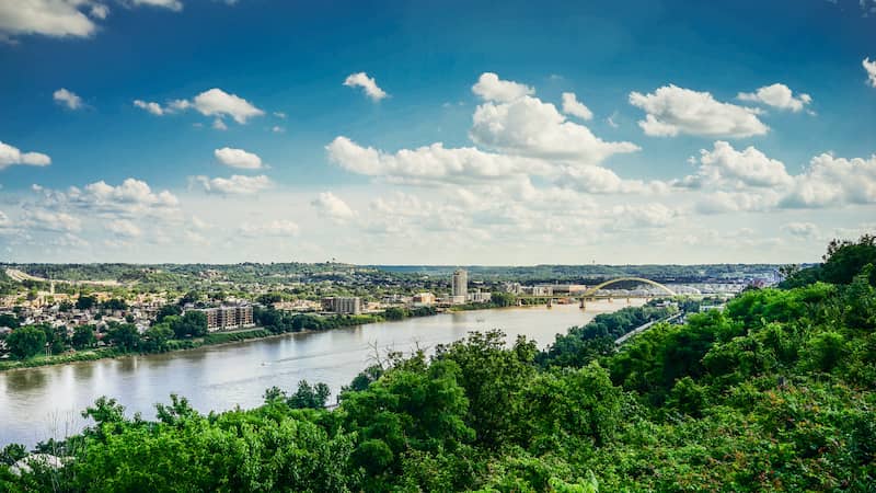 RHB Assets From IGX: A scenic view of the Ohio River in Kentucky.