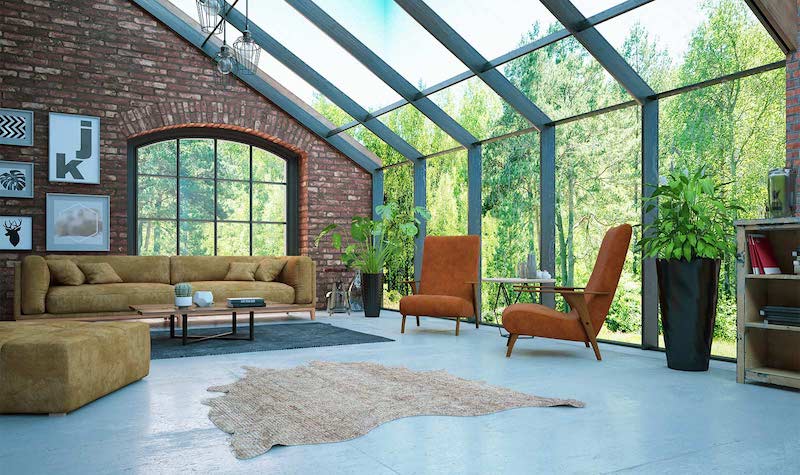 Industrial sunroom