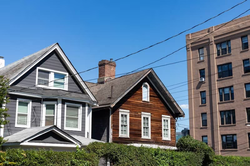 Houses on Staten Island, New York.