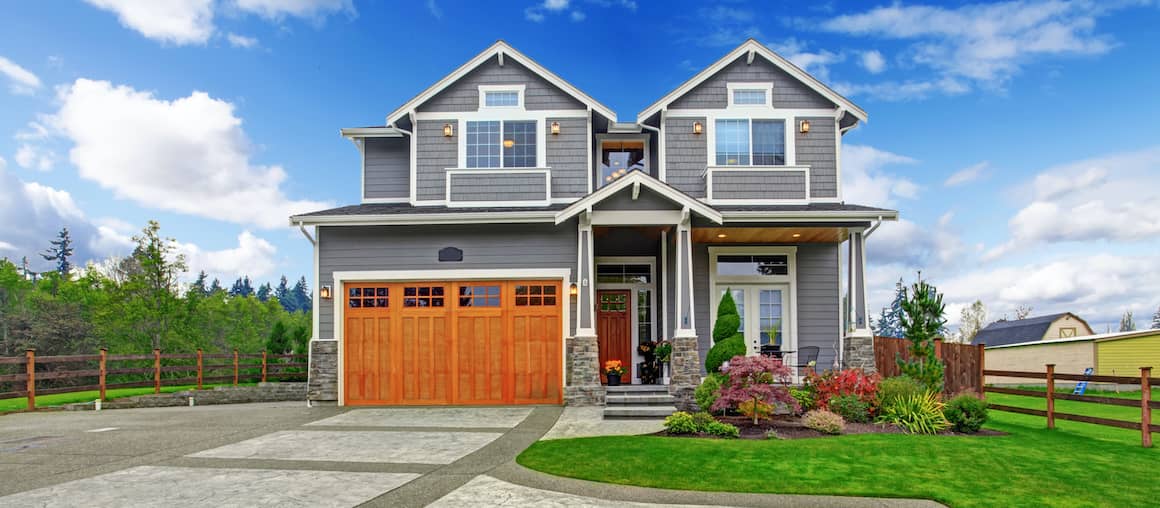 Large countryside house, depicting a spacious home in a rural setting.