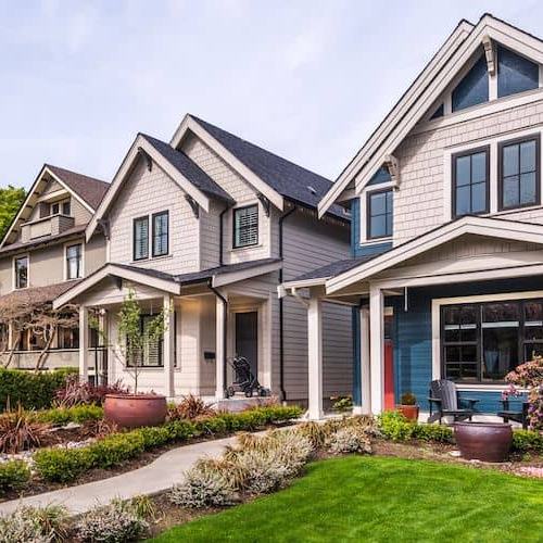 Perfect neighborhood, showcasing an ideal or picturesque neighborhood setting.