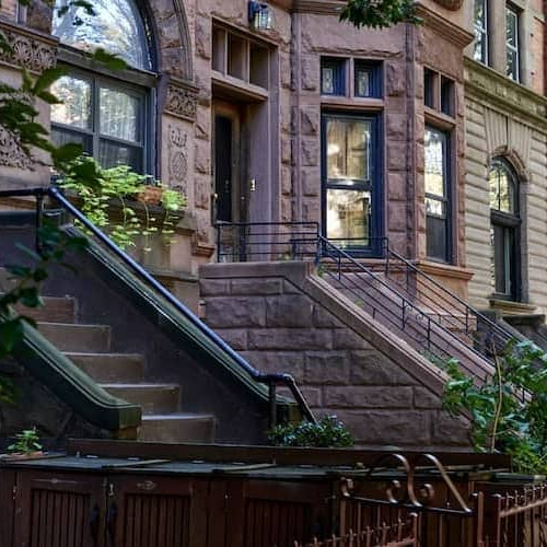 An image depicting a co-op townhouse, potentially showcasing a shared housing or cooperative living arrangement.