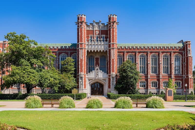 Bizzell Memorial Library of The University of Oklahoma in Norman, Oklahoma.