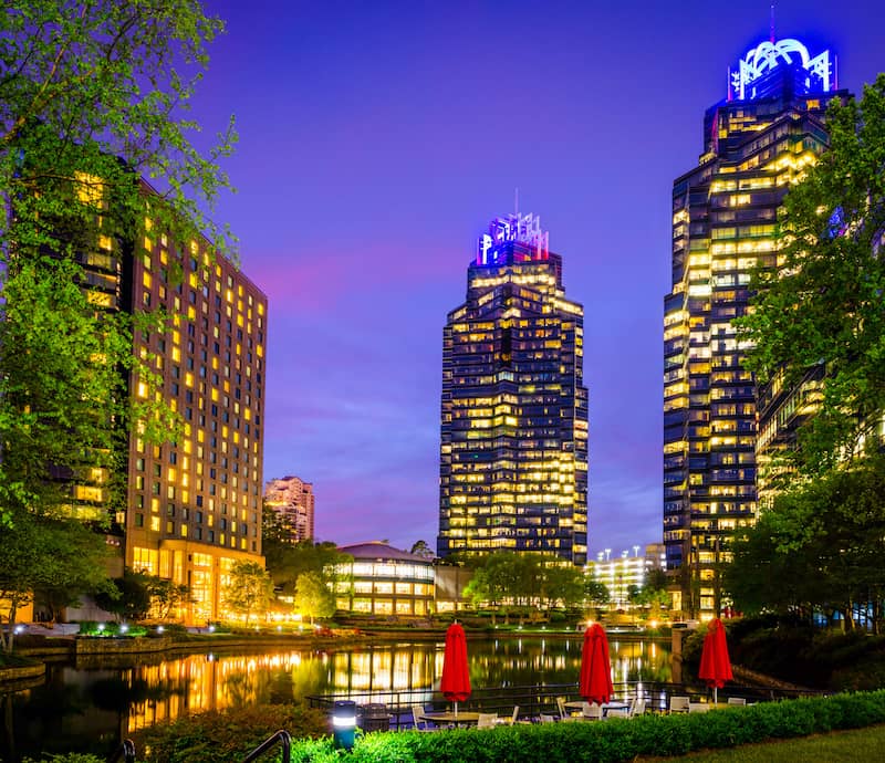 View of Sandy Springs Georgia