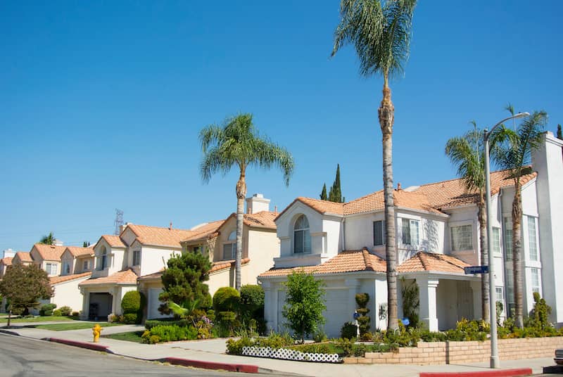 Homes in downtown Los Angeles